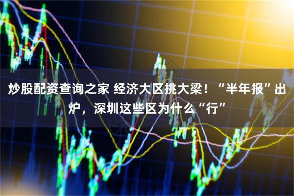 炒股配资查询之家 经济大区挑大梁！“半年报”出炉，深圳这些区为什么“行”